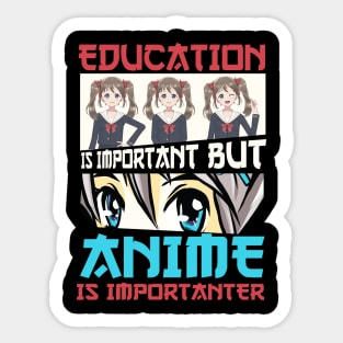 Education Anime Merch Anime Girl Cosplay Otaku Gift Anime Sticker